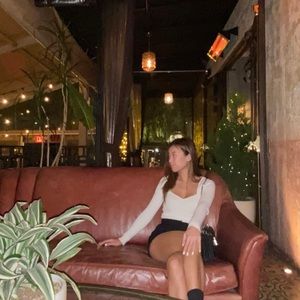 ABERCROMBIE sweetheart sweater bodysuit white